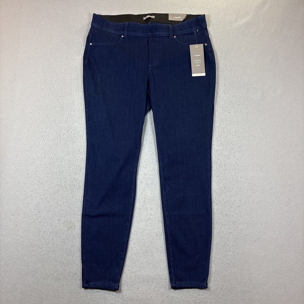 Maurices Skinny Ankle Mid Rise Pull On Leggings Denim Size 14W  NWT‎